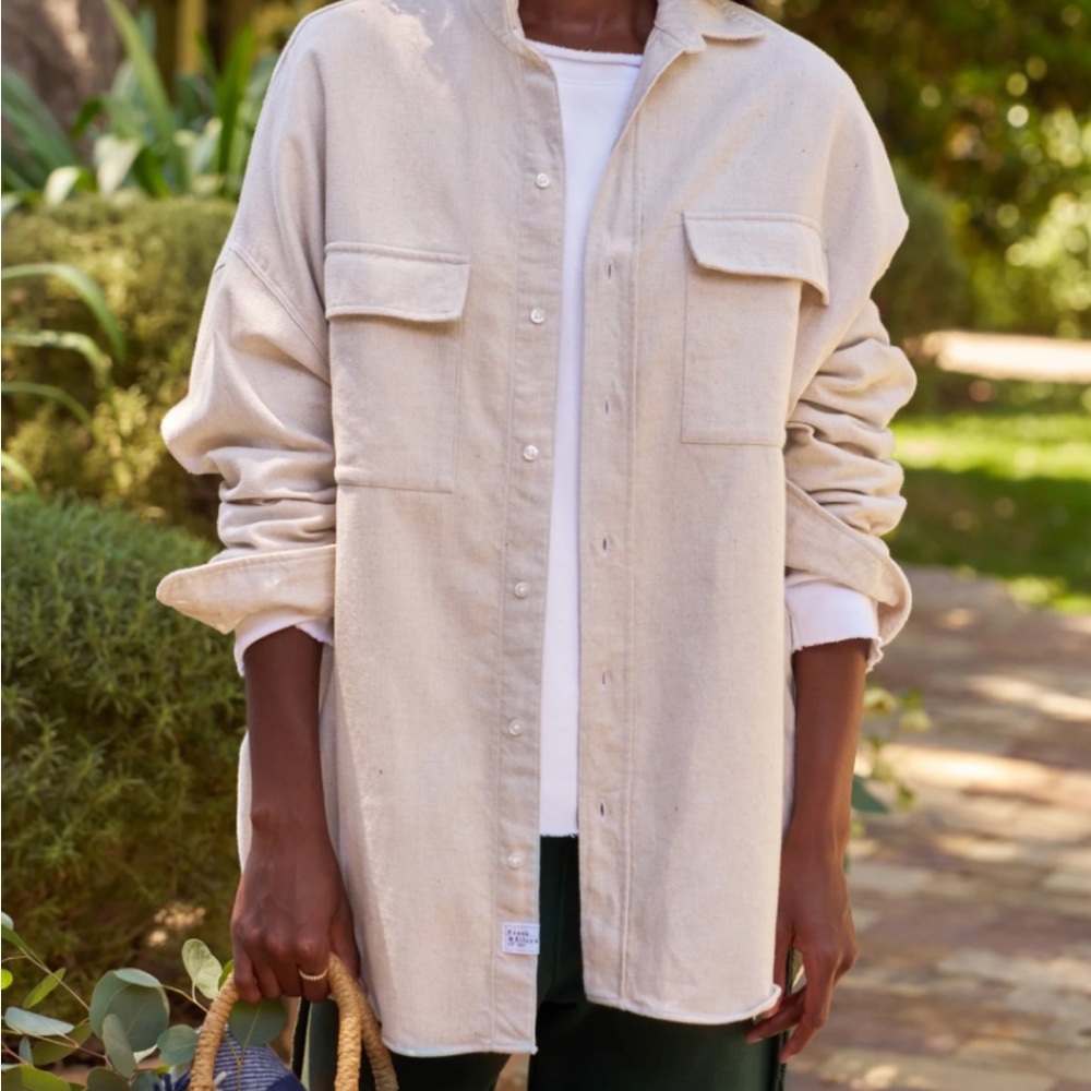 Frank & Eileen McLoghlin Italian Linen Shirt Jacket